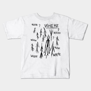 The Enigma of Slender Man: Unveiling the Modern Mythos Kids T-Shirt